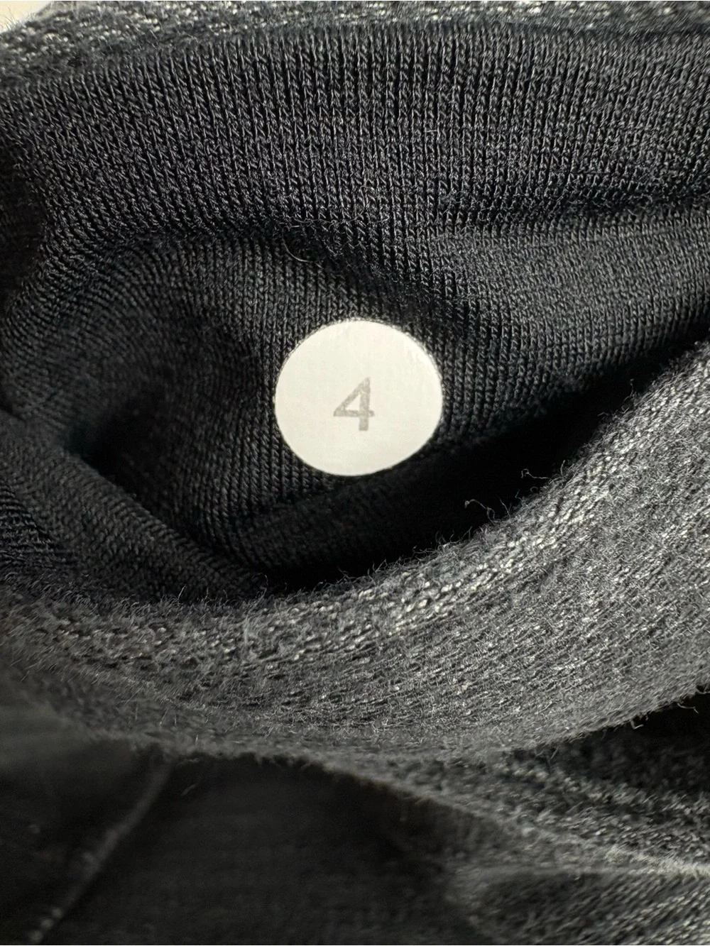 Lululemon Work It Out Moto Leggings 4 Pique Gray Black Zip Pocket Moto Panel